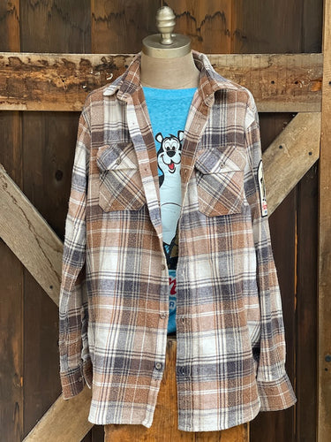 Hamm's Goalie Bear Flannel- Old School Wash